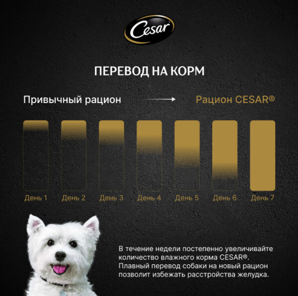 Ягнёнок паштет, 85г влажный корм для собак, Cesar