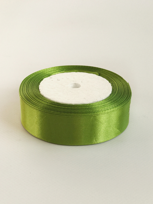 Атласная лента 25 мм (25 ярд)  цвет фисташковый