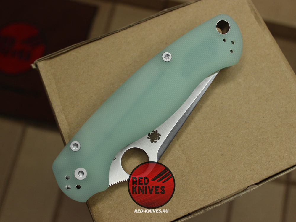 Нож Spyderco Paramilitary 2 Tanto G10 - натурал Г10 рукоять, клинок сатин RK/484