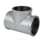Тройник прямой чугун оц Ду 40 (1 1/2") ВР/ВР Fittex PLUS