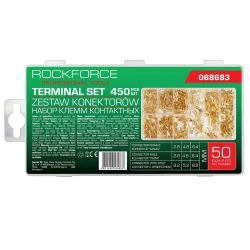Клеммы контактные автомобильные, набор 450пр. RockFORCE RF-068683