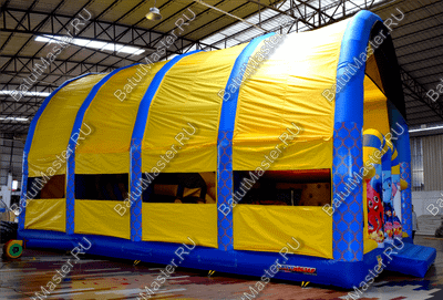 Надувной батут "Морской бриз с крышей"