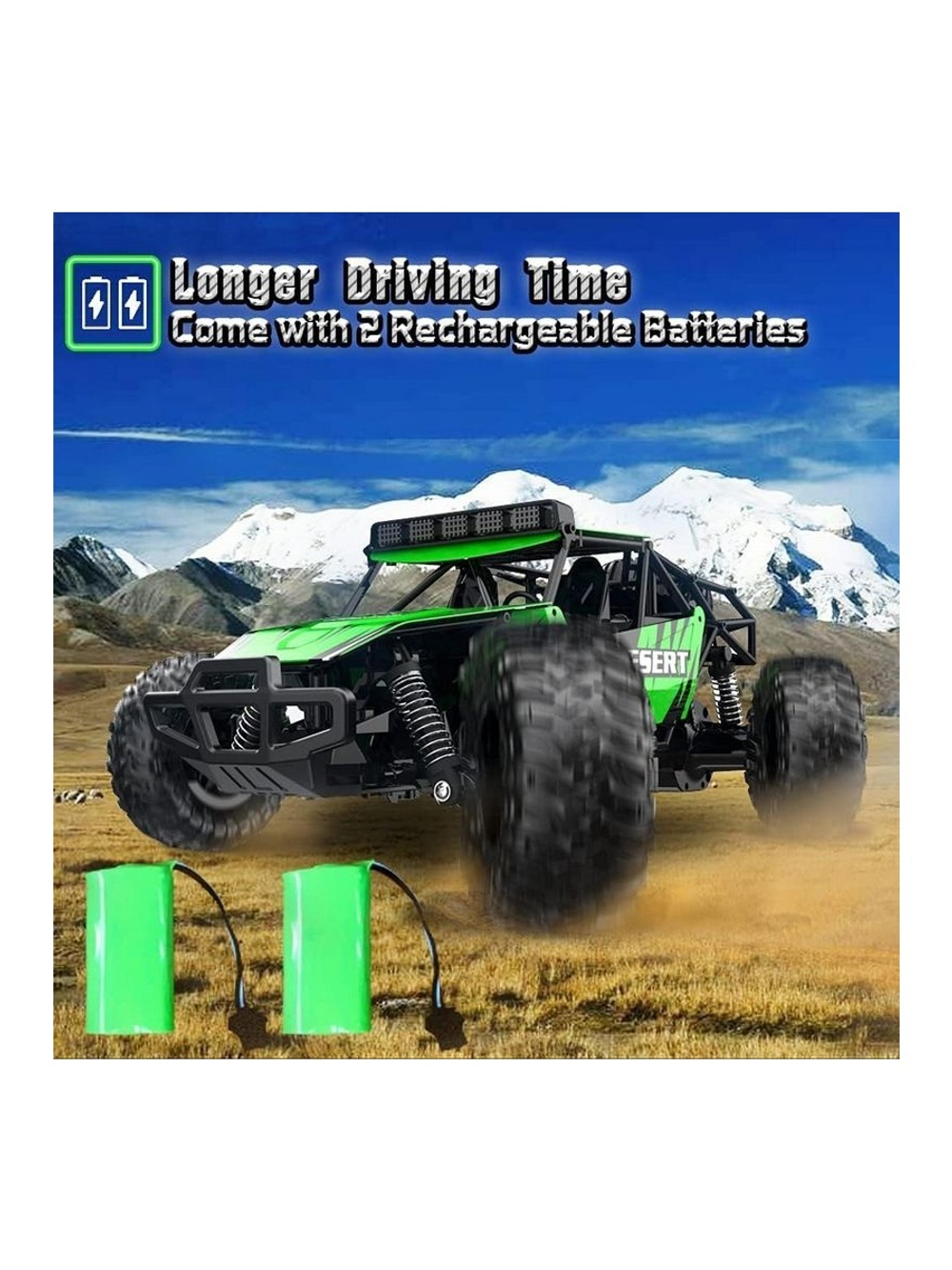 Радиоуправляемый внедорожник Volantex RC Desert King зеленый 4WD 2.4G 1/16 RTR