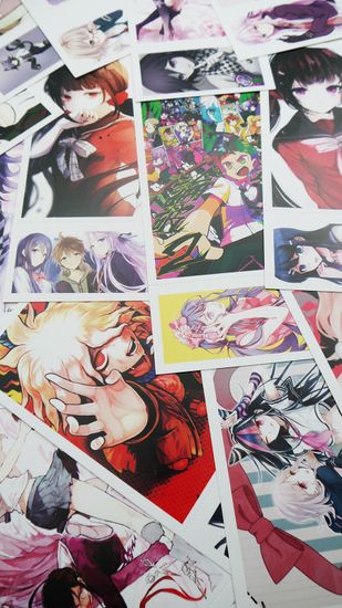 Набор открыток, карточек и наклеек "Данганронпа / Danganronpa", 188 предметов