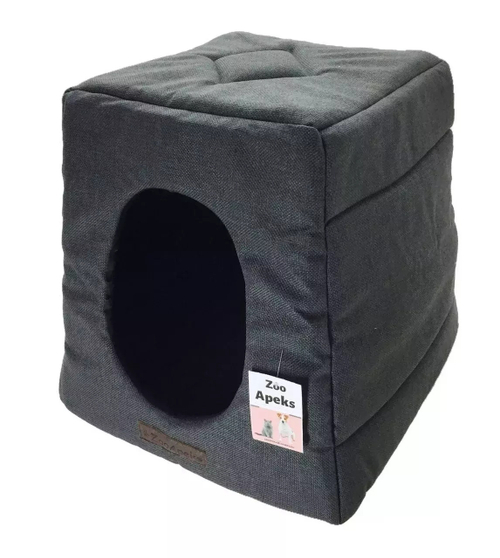 Домик - трансформер для собак 40х40х40см, Серый