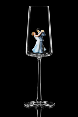 Свадебный бокал для шампанского Флюте. «Свадебный танец».