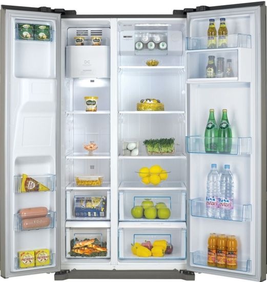 Холодильник Daewoo FRN-X22D3CS серебристый