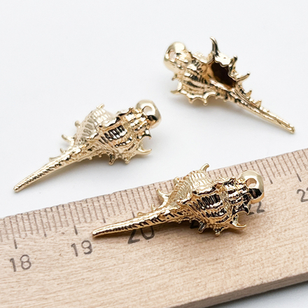 Подвеска Ракушка, цвет золото, размер 30*14 мм, цена за 1 шт