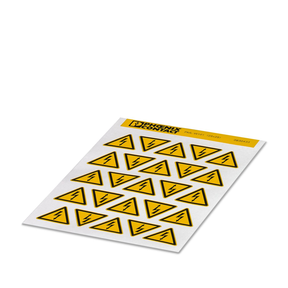 0830433 - PML-W101 (25X25) - Предупредительная табличка