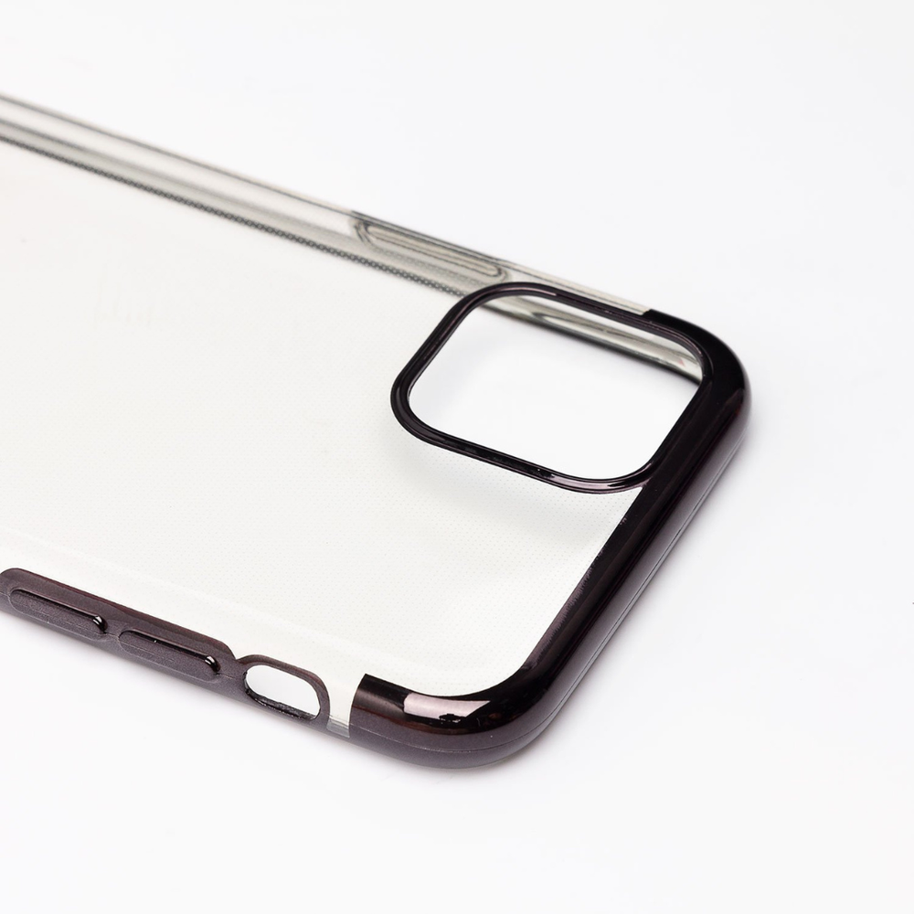 Прозрачный глянцевый чехол с черной окантовкой для IPhone 11 Pro