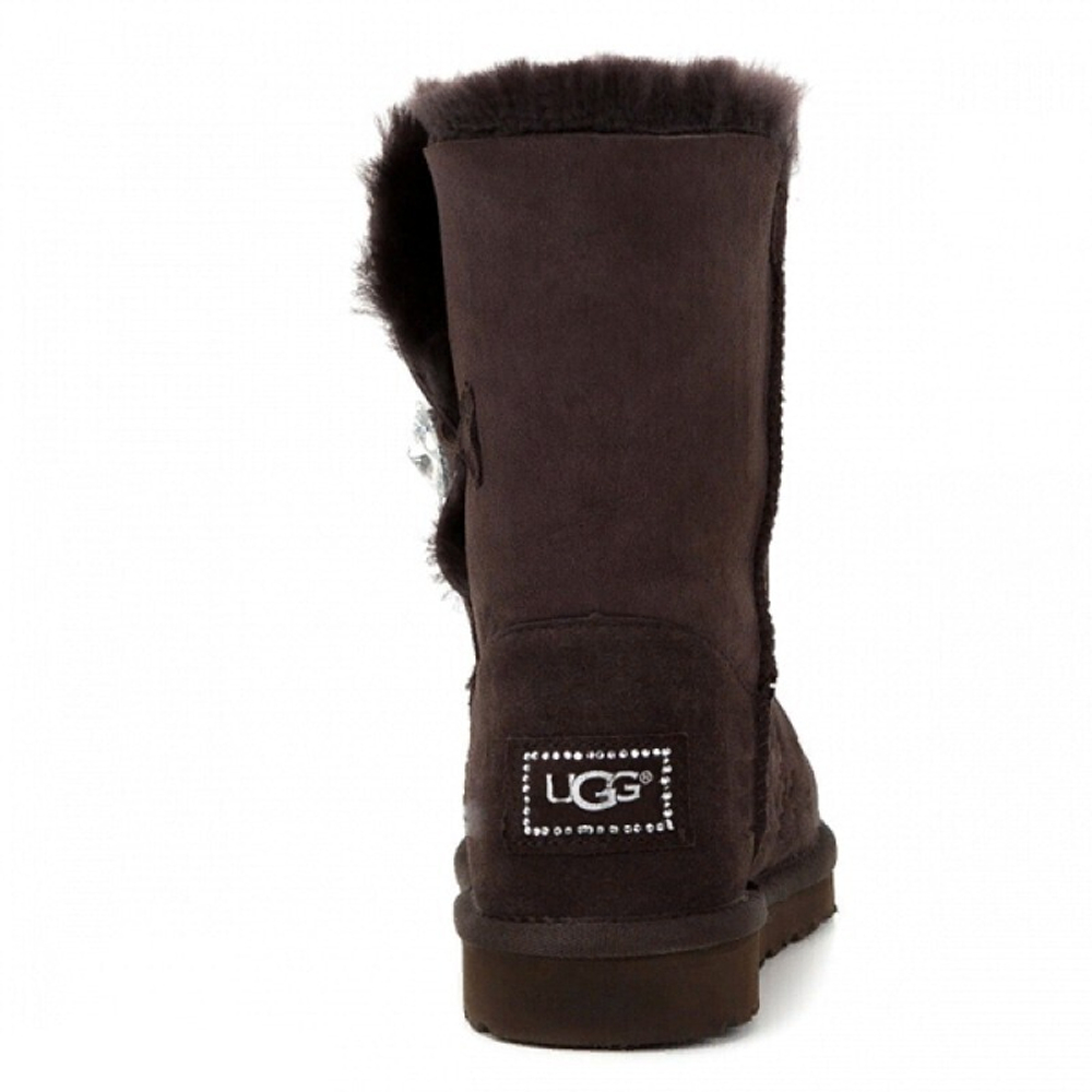 Угги Bailey Button Bling Chocolate