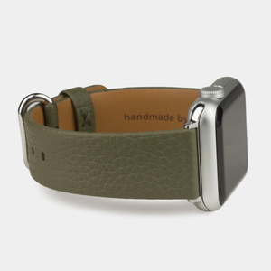 Ремешок для Apple Watch 44/45/46 mm из кожи теленка, зеленого цвета