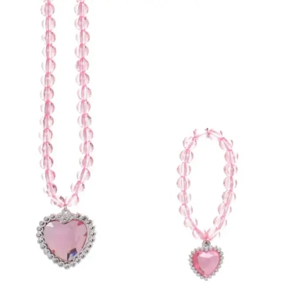 Набор карнавальный «Волшебница» (палочка, ободок, подвеска, браслет), розовый