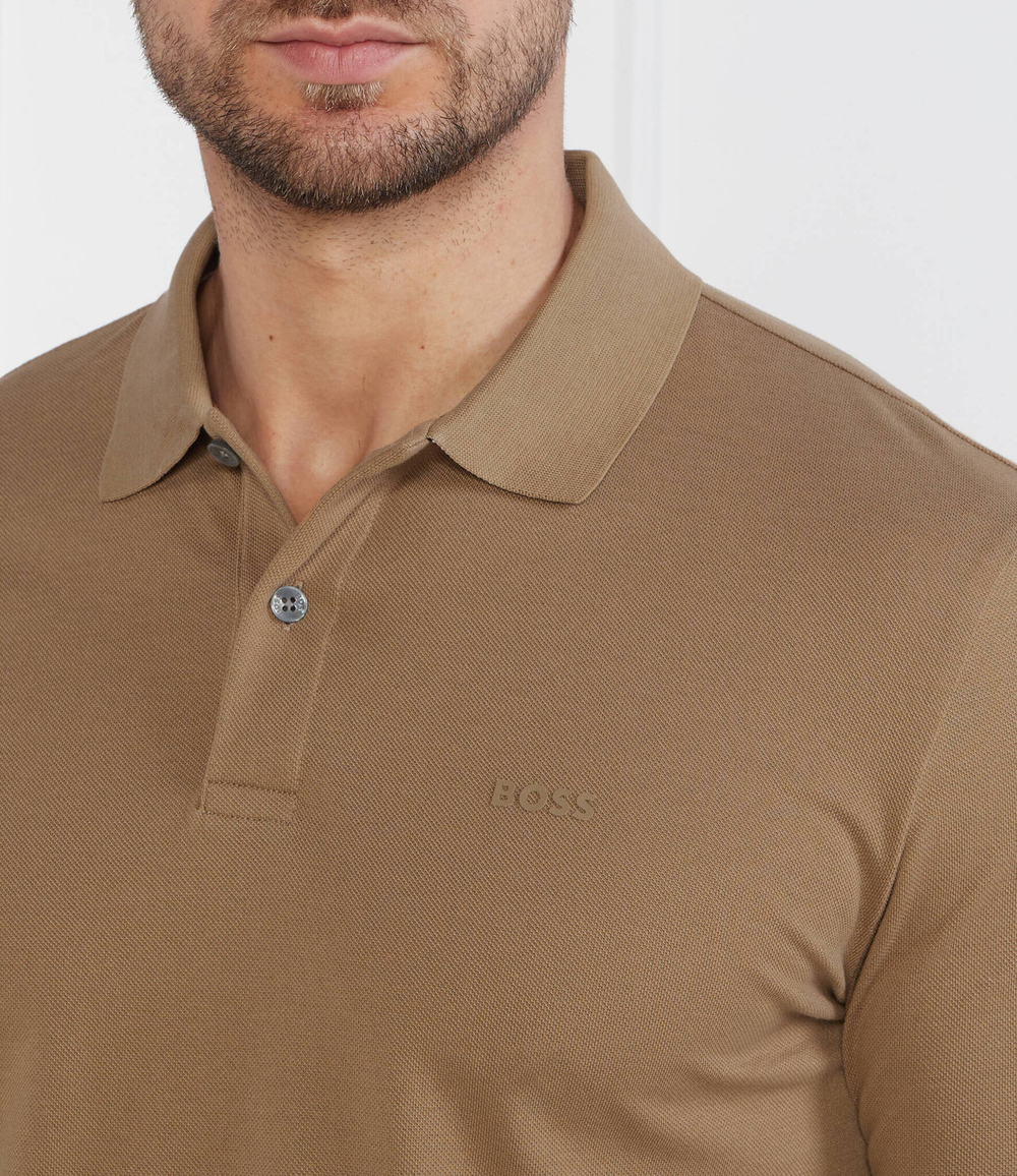 Поло Parlay 147 BOSS BLACK - коричневый(50467113)