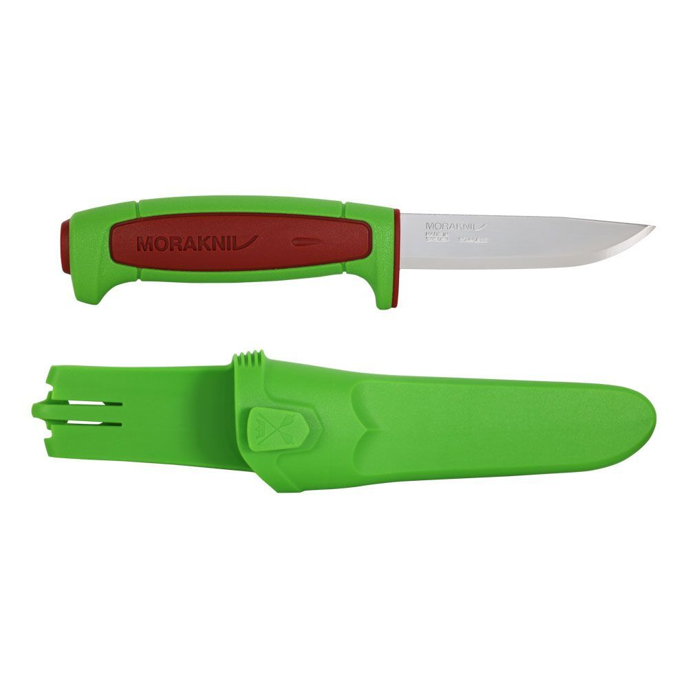 Нож Morakniv Basic 546 лимитированный 2024 нерж. сталь, пласт. ручка (зеленая) терракотовая вставка