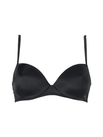 Бюстгальтер-балконет с формованной чашкой из микрофибры (Размер: 5B) (Цвет: черный)