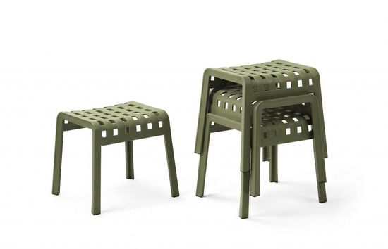Табурет пластиковый Poggio зеленый