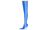 Balenciaga X Adidas Originals Knife Over The Knee Booties "Blue" Women"s