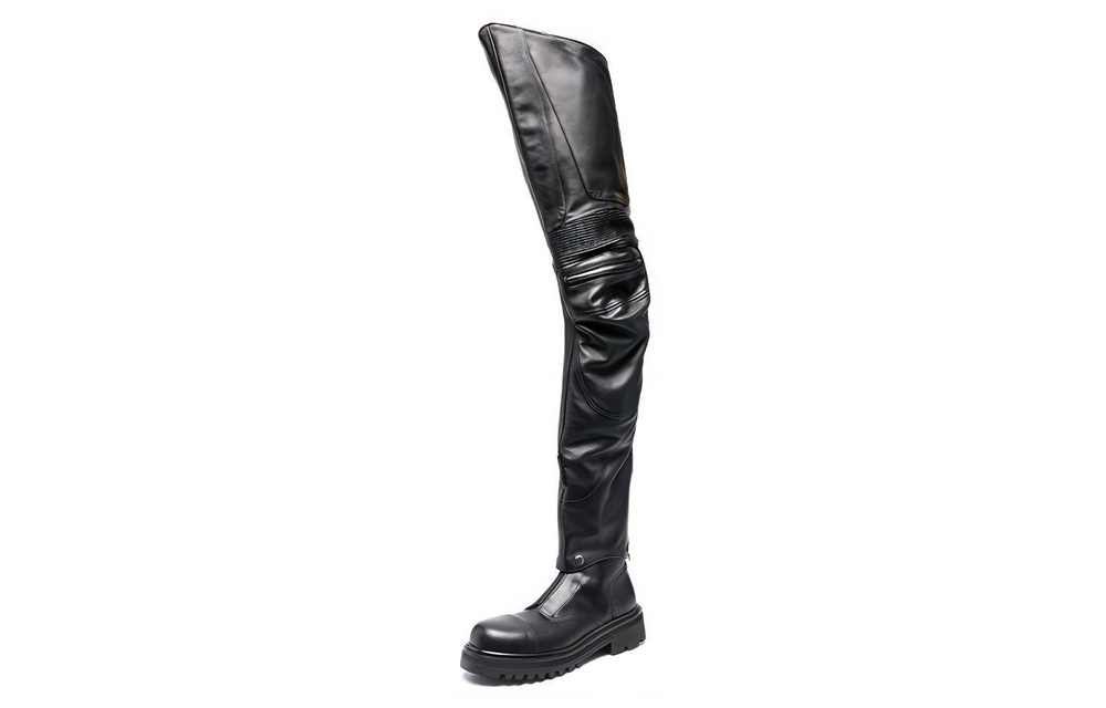 Vetements Over the knee Boots Men"s Black