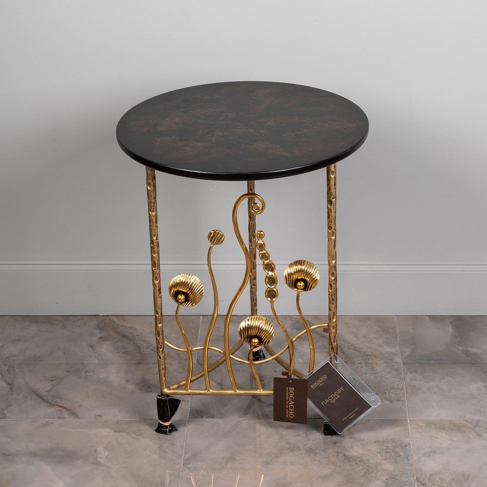 Столик декоративный Блюм Бьянко Античное Серебро