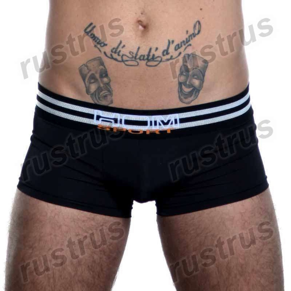 Мужские трусы боксеры черные HOM