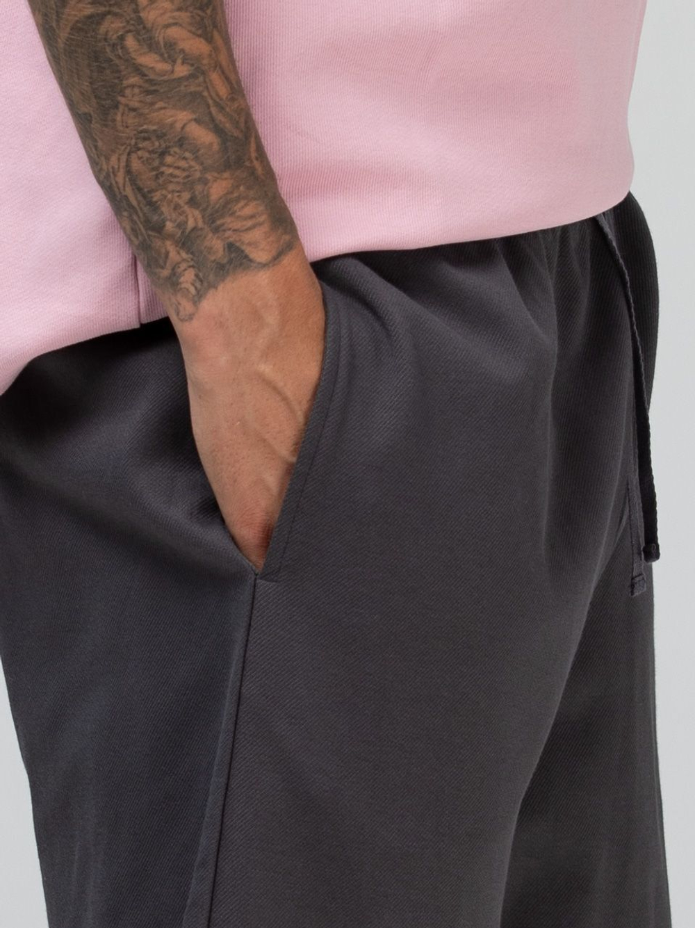 Мужской костюм для дома и отдыха: футболка и шорты (Размер: XXXL) (Цвет: розовый)