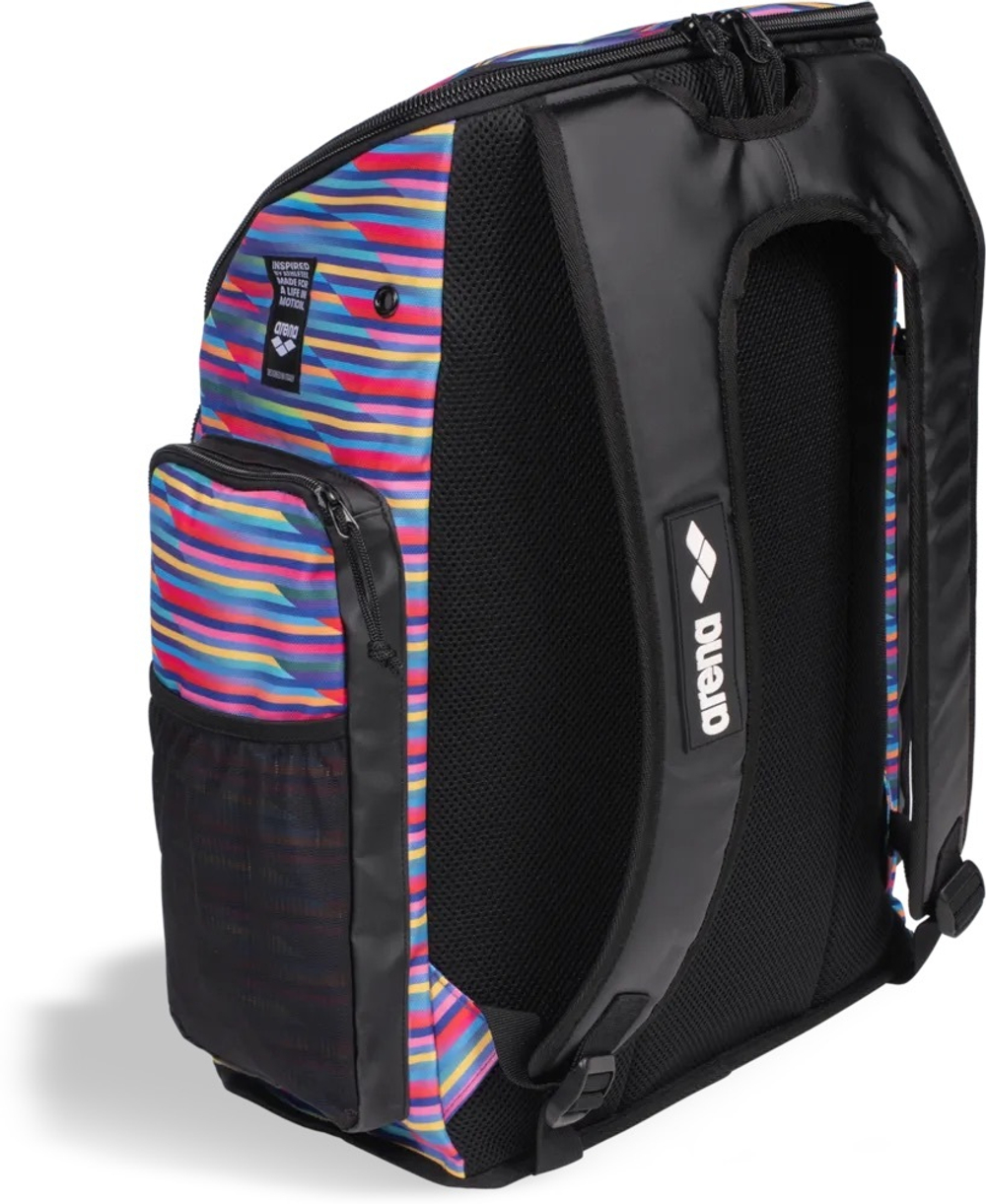 ARENA SPIKY III BACKPACK 45 ALLOVER RACING STRIPES