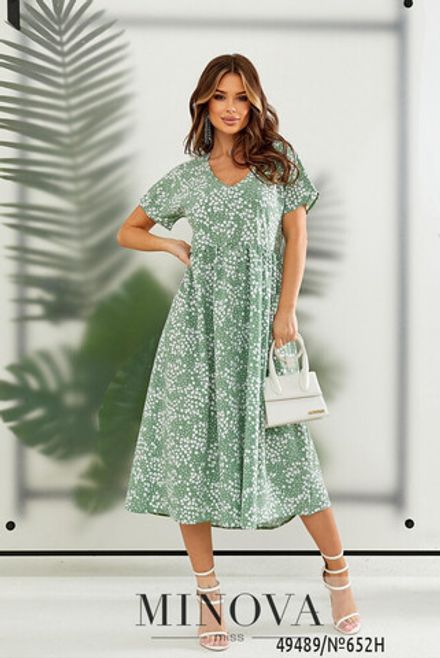 Платье 652Н-фисташковый Minova Фото 2