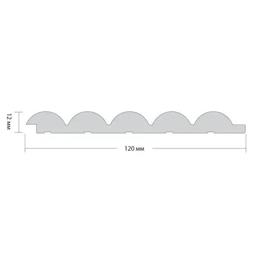 Стеновая панель 3D RAIL EAST (2700х120х12мм) Бриз Белая
