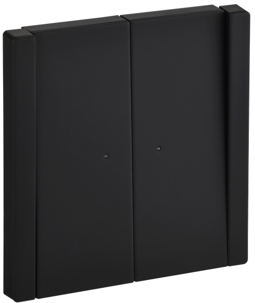 FORTE&PIANO Выключатель 2-клавишный с индикацией 10А FP106M металл черный IEK