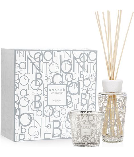 Platinum, набор аромадиффузор и свеча My first Baobab, Baobab Collection