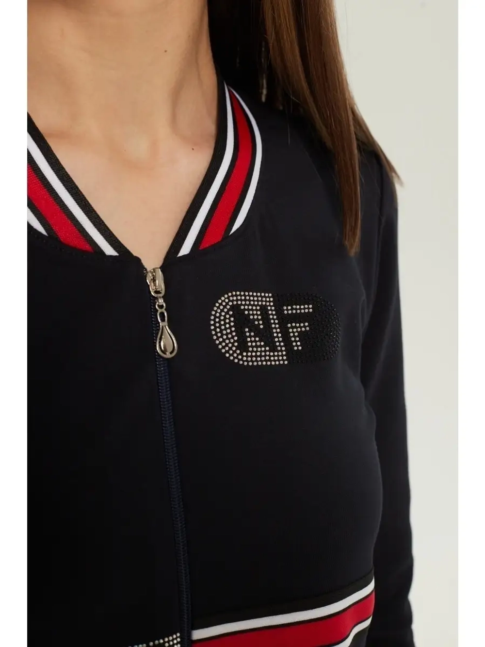 Халат трикотажный на молнии