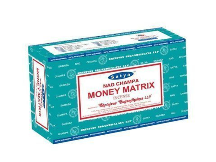 Satya Nag Champa Money Matrix Благовоние-масала Денежная Матрица, 15 г