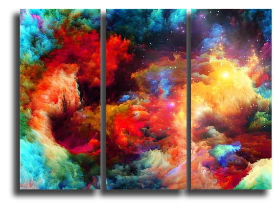 Модульная картина "Волшебный цвет"