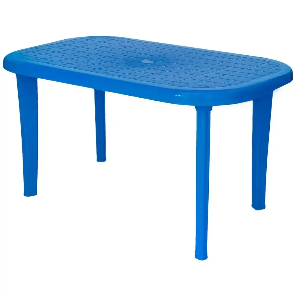 Стол овальный синий 1360х740мм