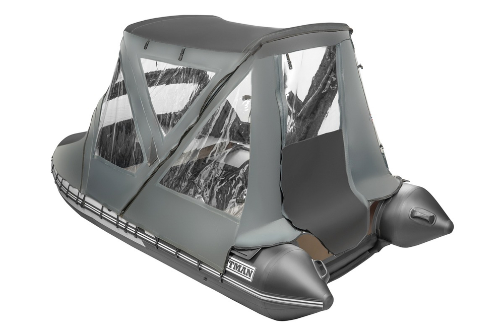 Тент трансформер КОМБИ Yachtman 360 НДНД (графит/черный)