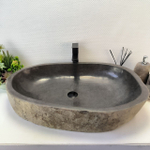Раковина из речного камня RS-63535 (79*50*16) 0125