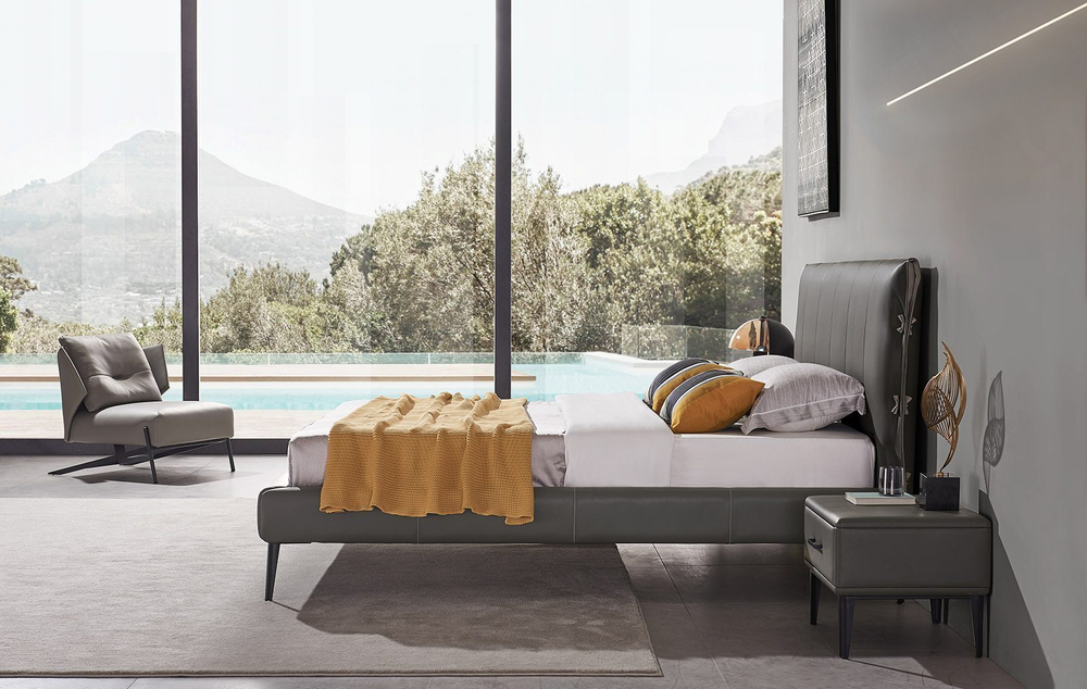 Кровать 1727 графит