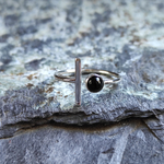 Кольцо ГРАНИЦА, серебро/оникс