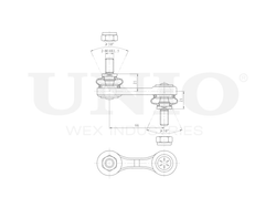 Стойка стабилизатора задняя UNIO SSP-50127