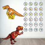 Гирлянда вертикальная «Динозавры», 130см, 4 шт