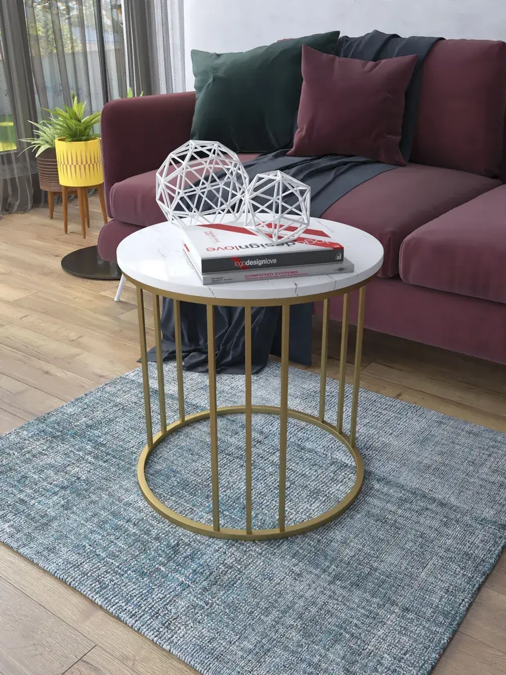 Журнальный стол Трио малый - ЗСБГ - МДФ в ПВХ