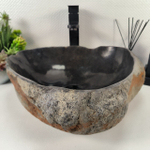 Раковина из речного камня RS-64897 47*43*14 0861