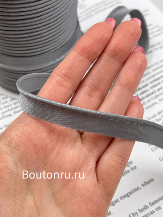 Кант отделочный атласный серый