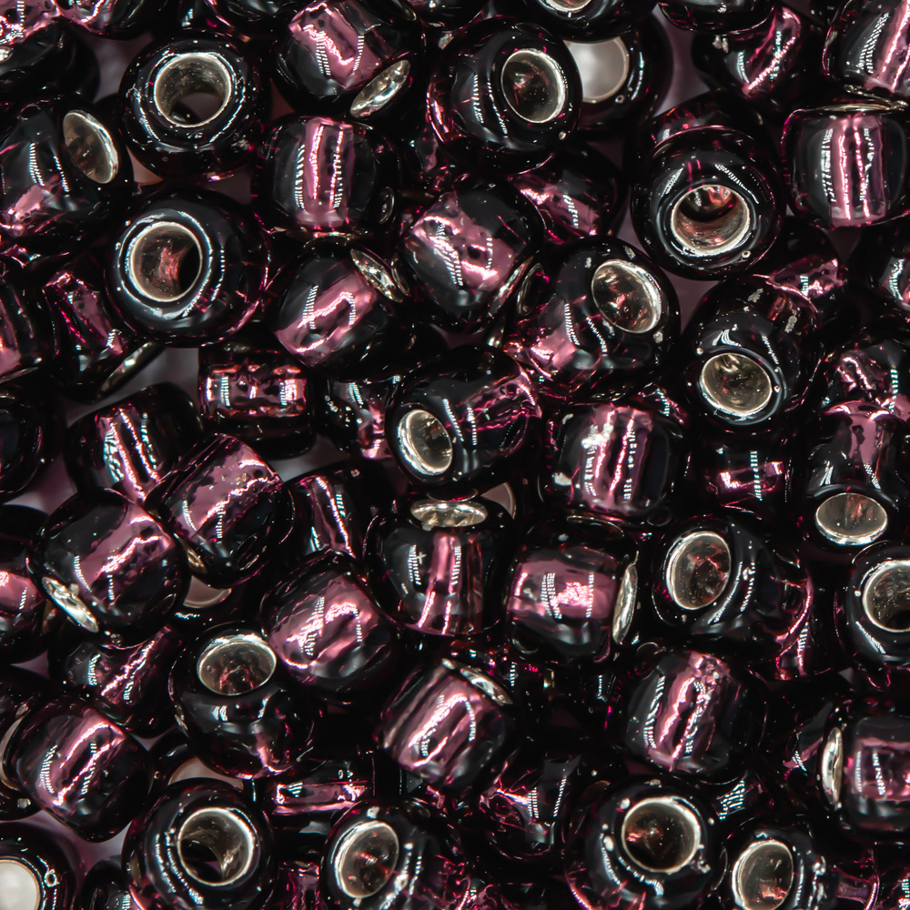 Японский бисер TOHO Round 6/0 (№26C), с внутренним серебрением, прозрачный