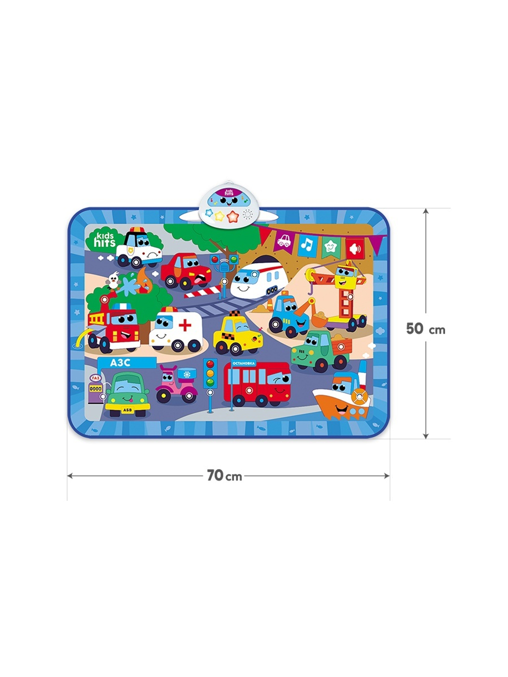 Интерактивная игрушка Kids Hits Музыкальный коврик с огоньками Мы едем-едем