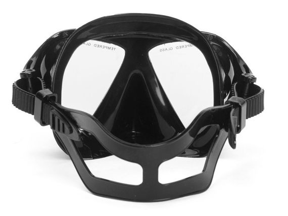 Набор маска+трубка Sargan Барракуда черный