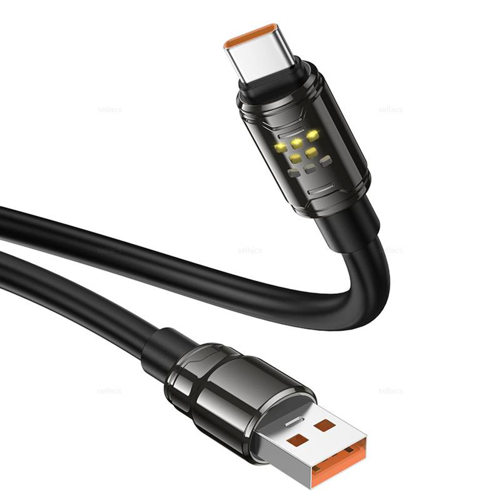 Кабель USB на Type-C 5A Hoco U143 (black) (Краснодар склад)