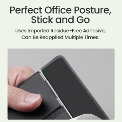 Тонкая складная подставка черного цвета от Nillkin для ноутбука, серия DualWing Adhesive Laptop Stand