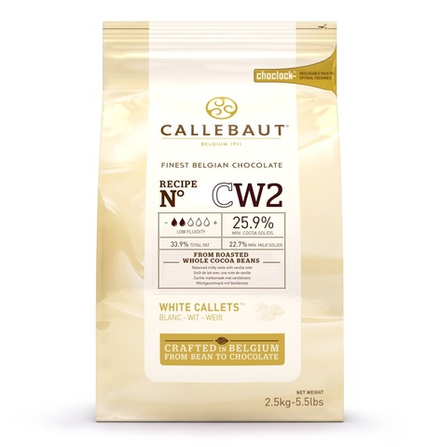 Шоколад белый 25,9% Barry Callebaut в каллетах 2,5кг